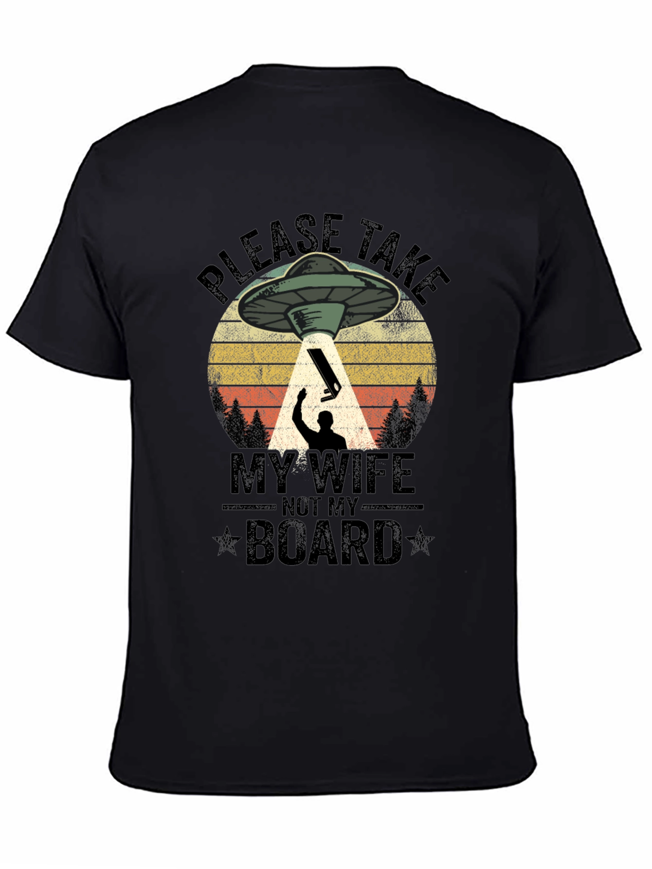 Funny Alien Abduction Graphic T-Shirt