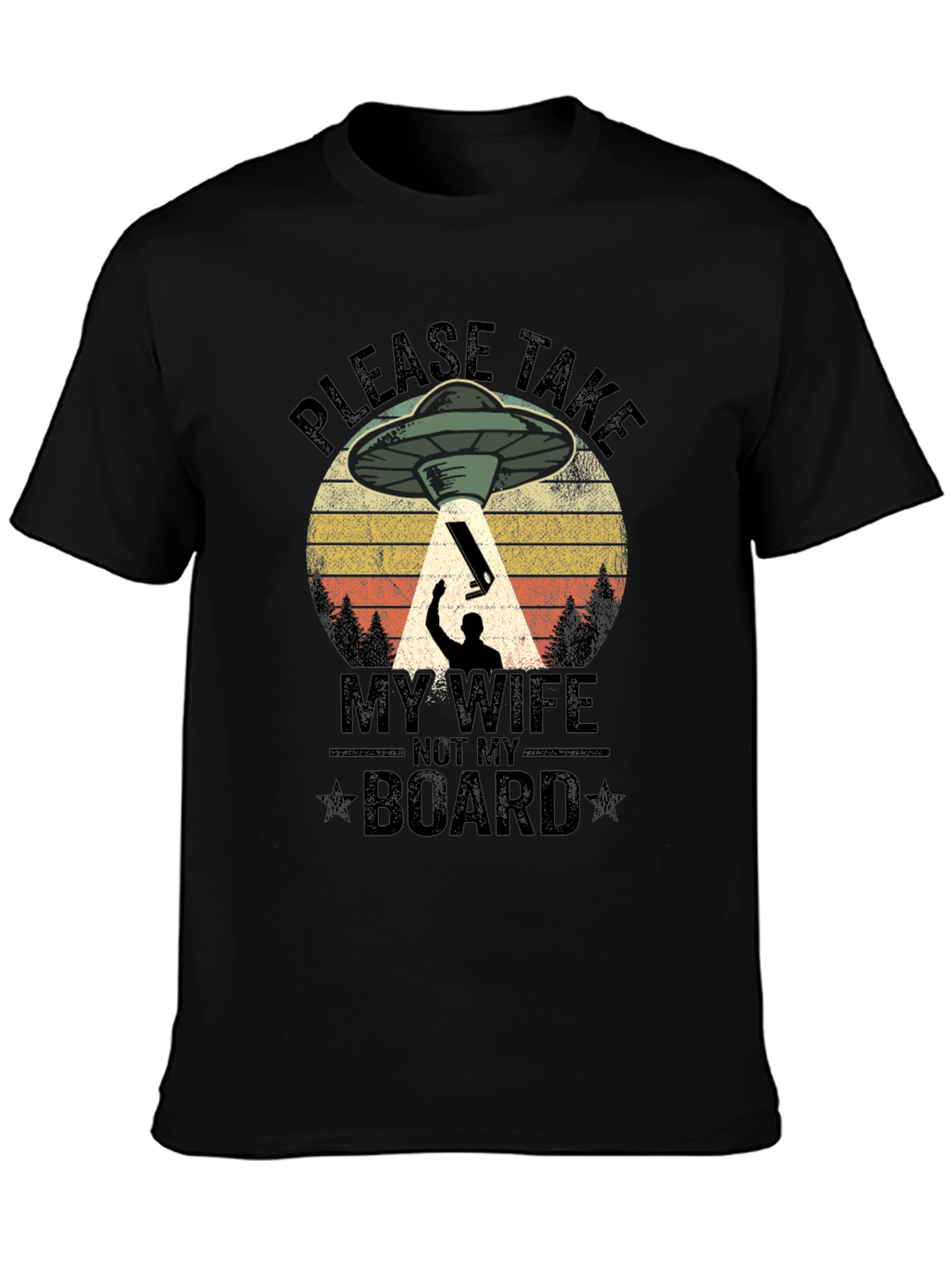 Funny Alien Abduction Graphic T-Shirt