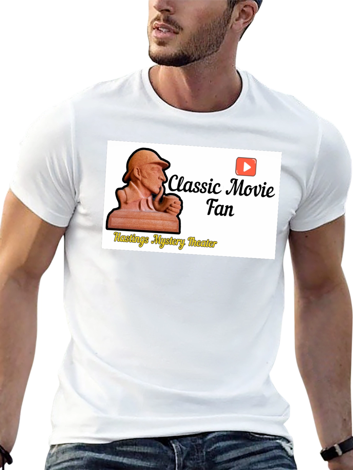 Classic Movie Fan Black T-Shirt