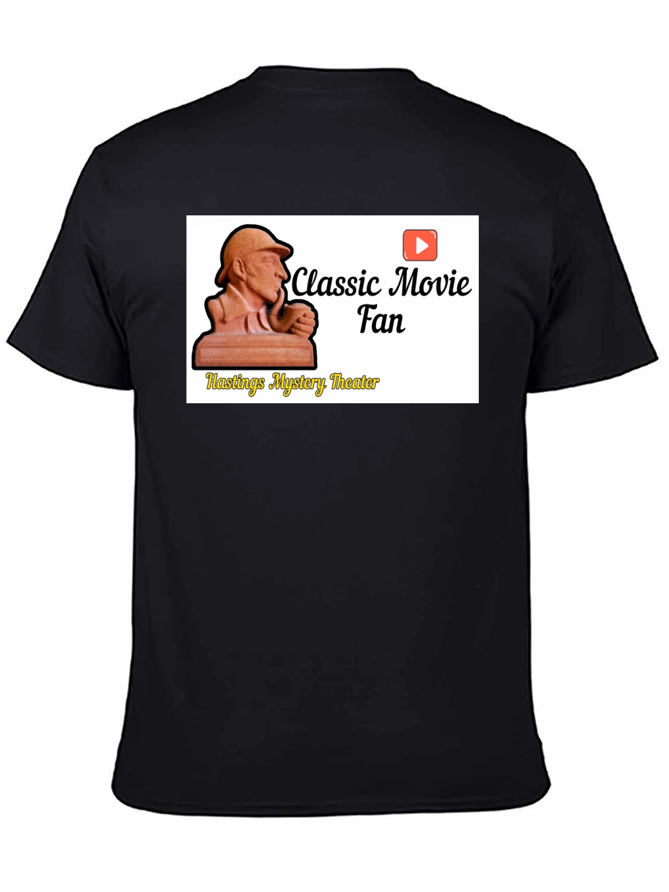 Classic Movie Fan Black T-Shirt