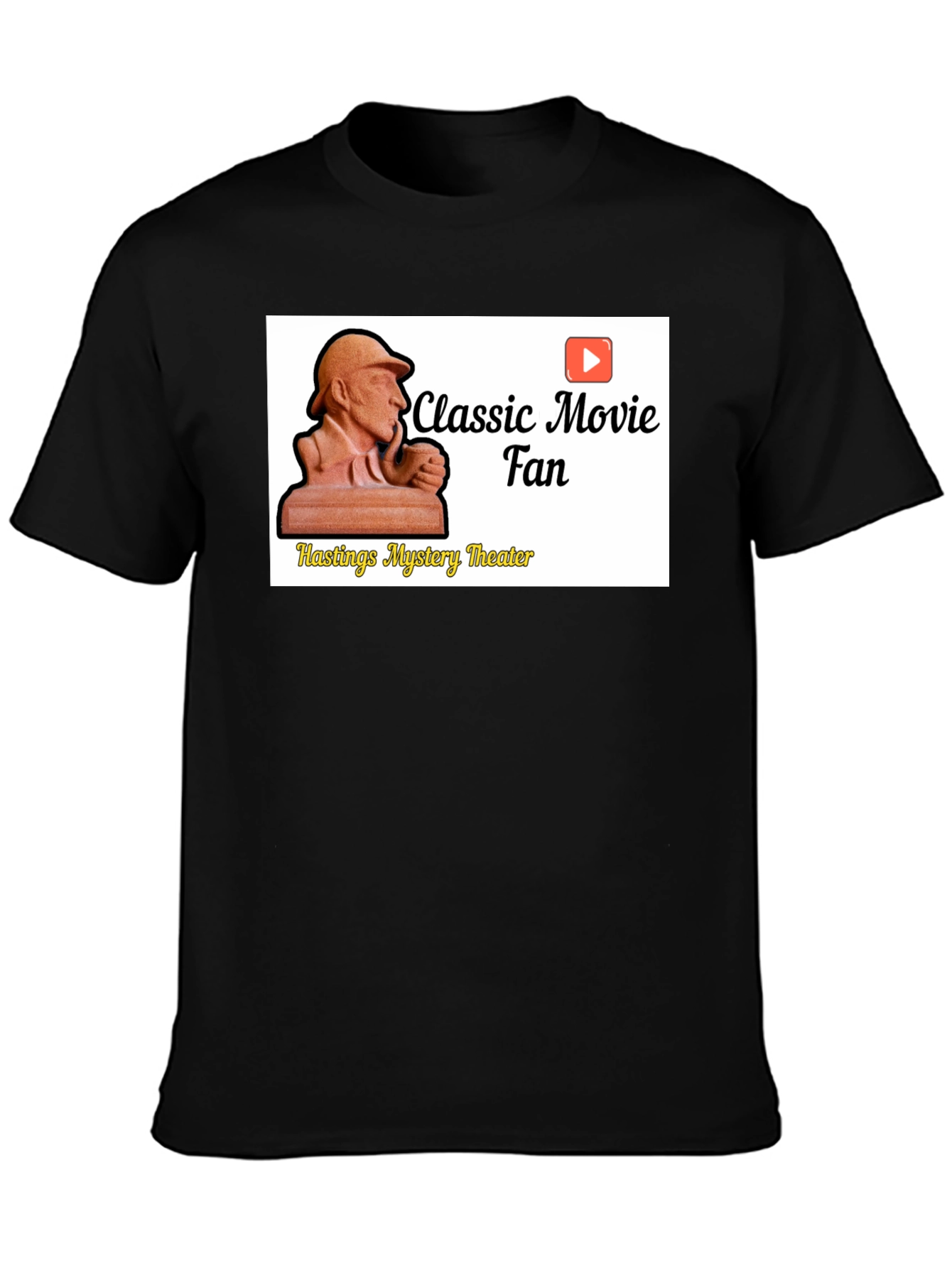 Classic Movie Fan Black T-Shirt