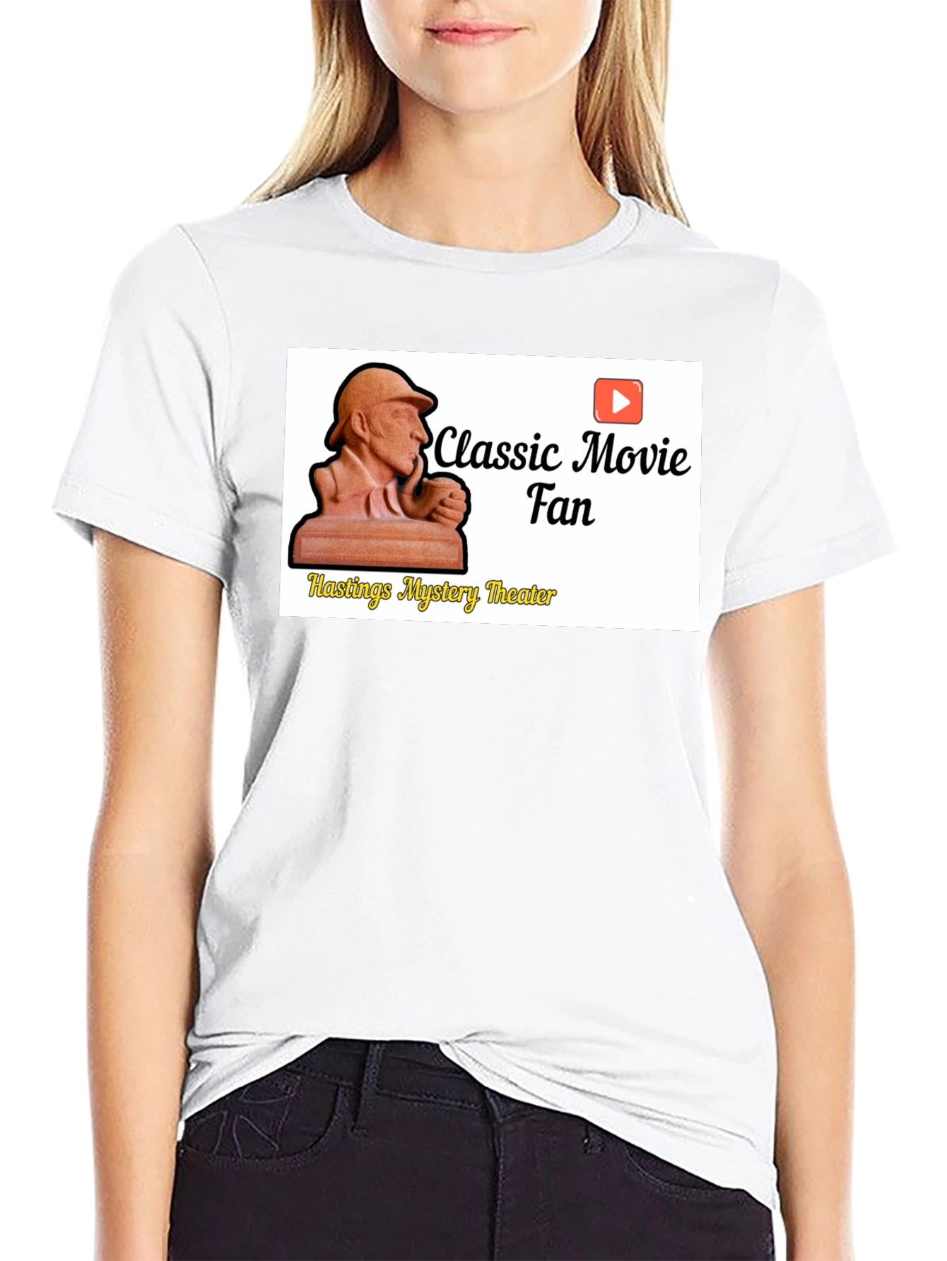 Classic Movie Fan Black T-Shirt