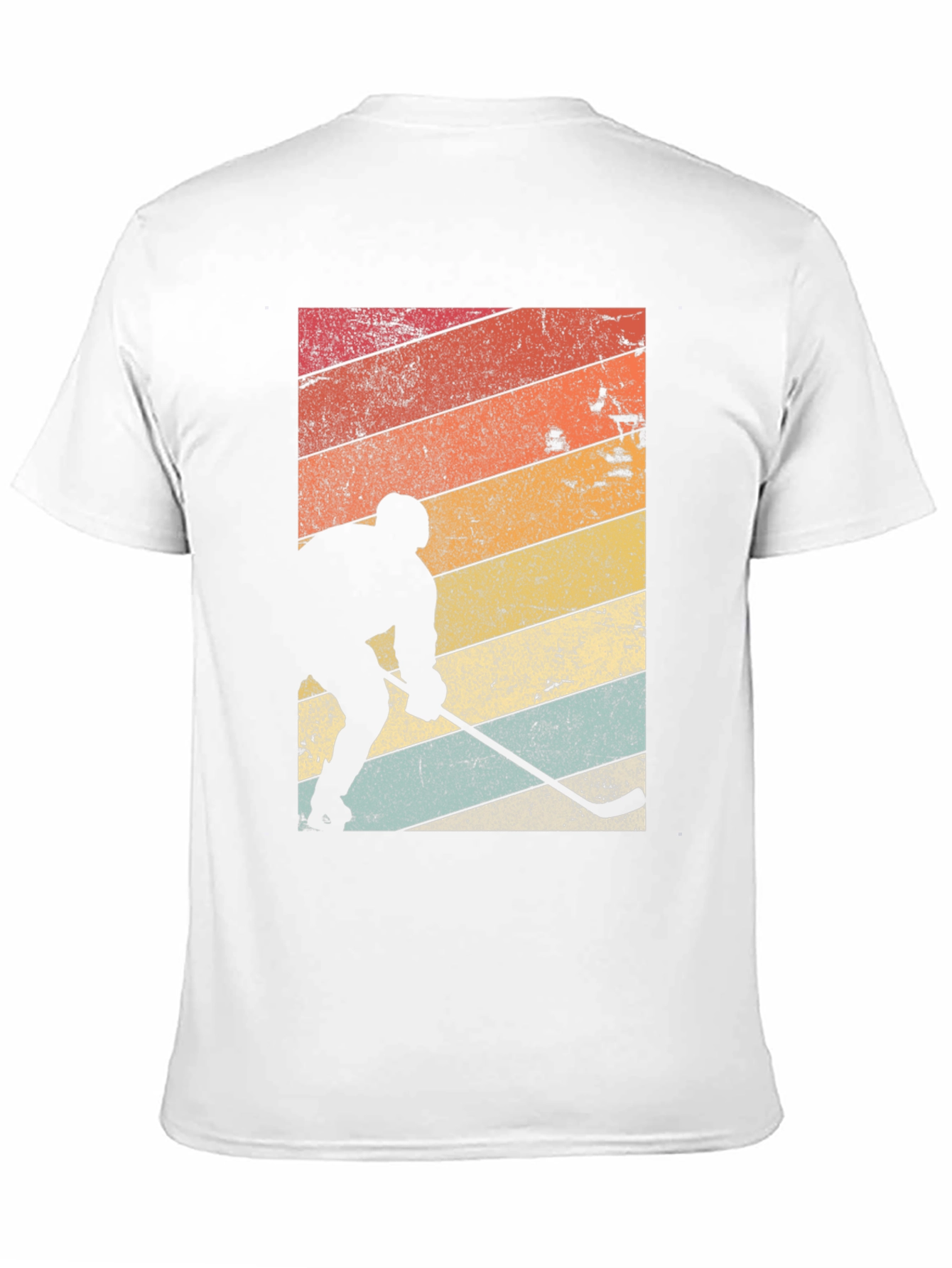 Retro Hockey Player Graphic T-Shirt
