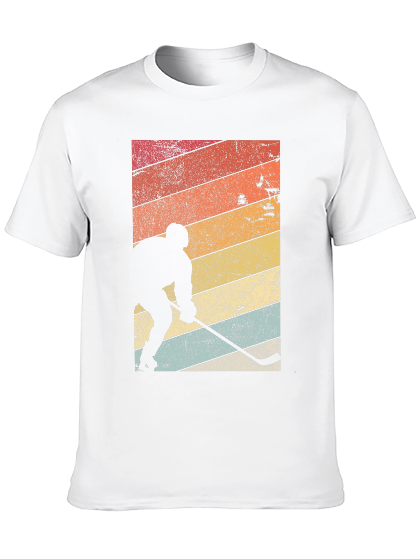 Retro Hockey Player Graphic T-Shirt