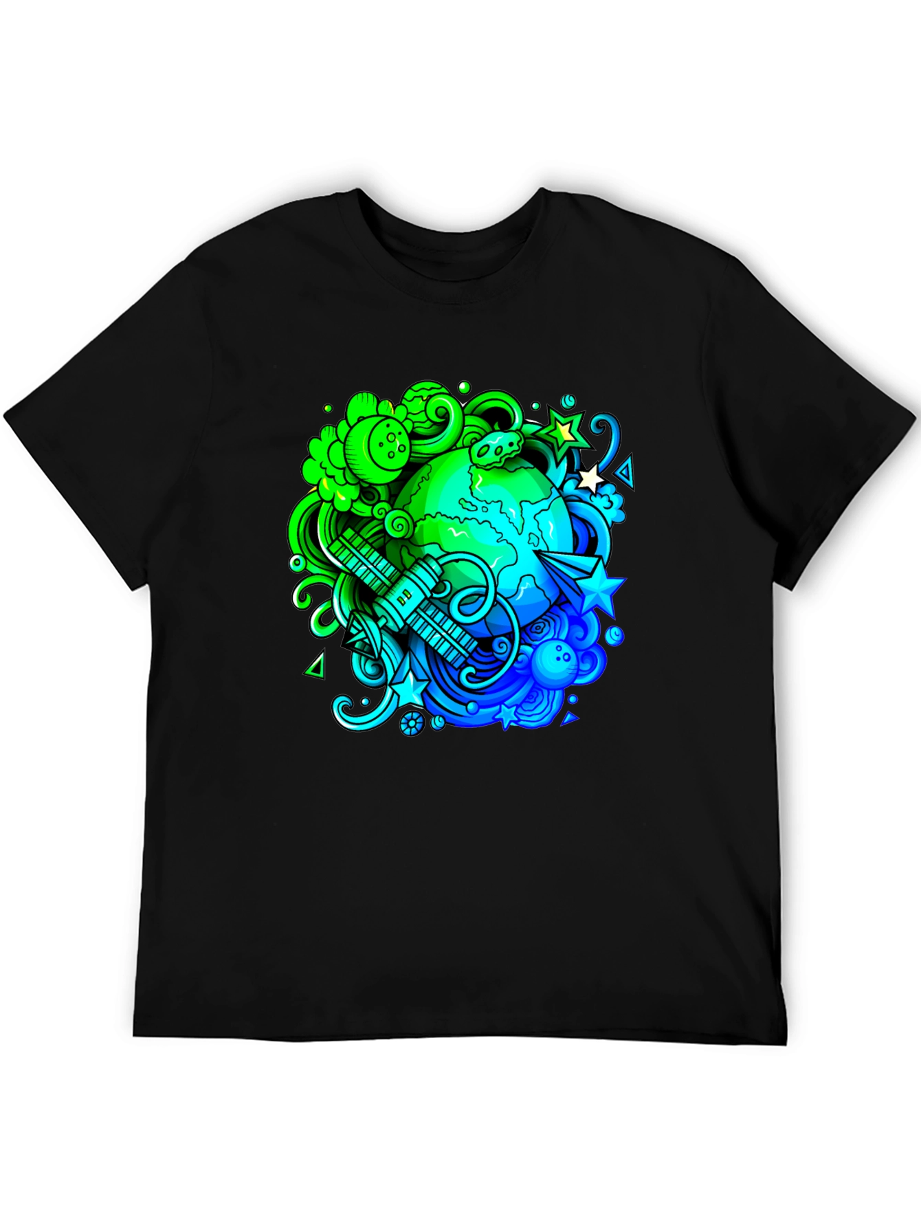 Eco Earth Graphic Black T-Shirt