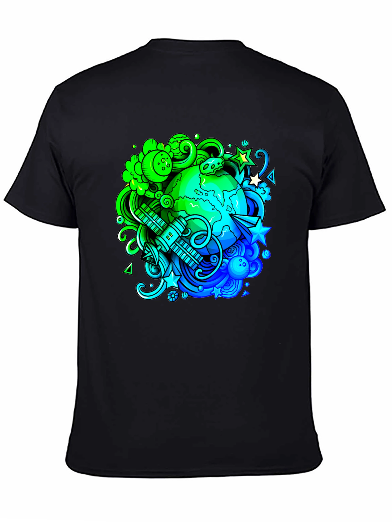 Eco Earth Graphic Black T-Shirt