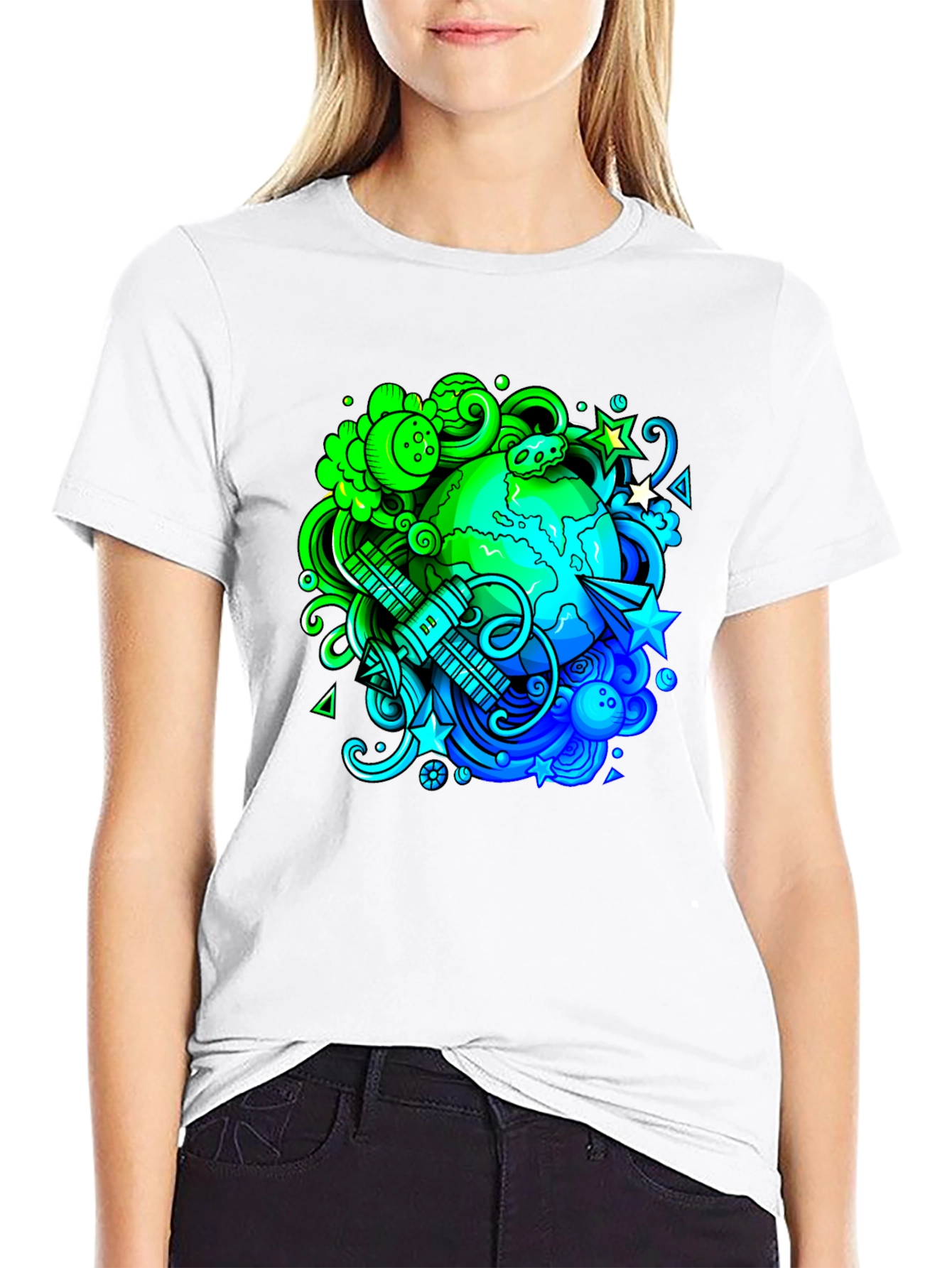 Eco Earth Graphic Black T-Shirt