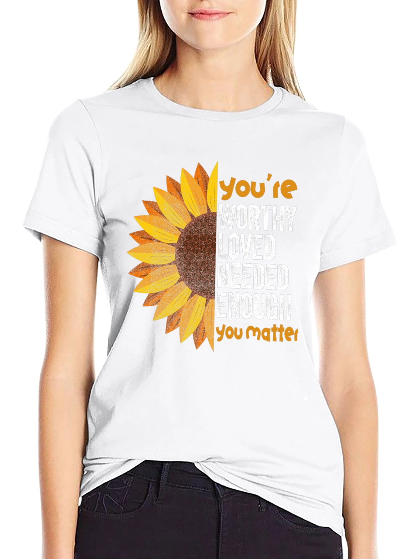 Sunflower Positive Affirmation T-Shirt