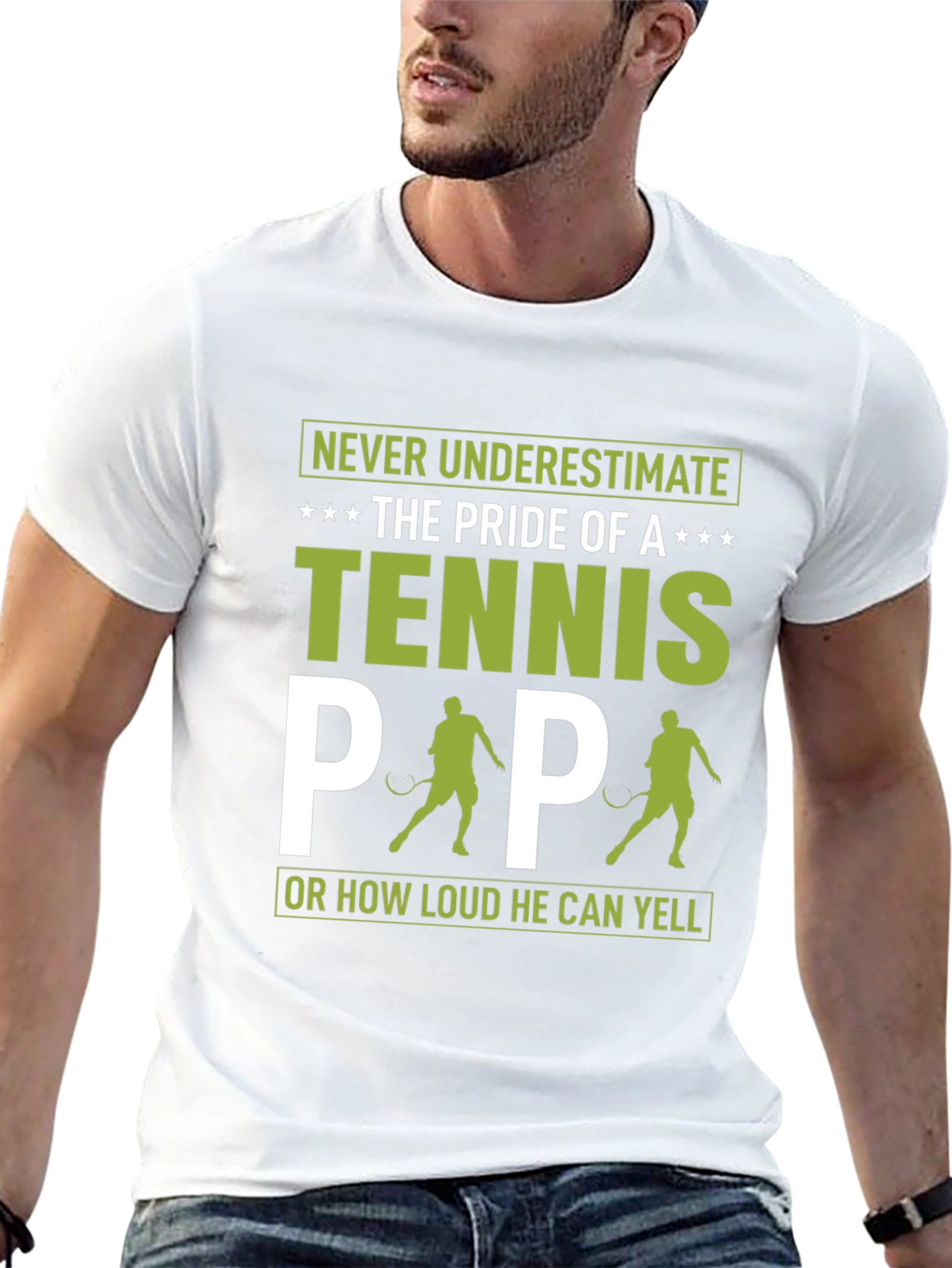 Tennis Papa T-Shirt - Pride of a Tennis Dad