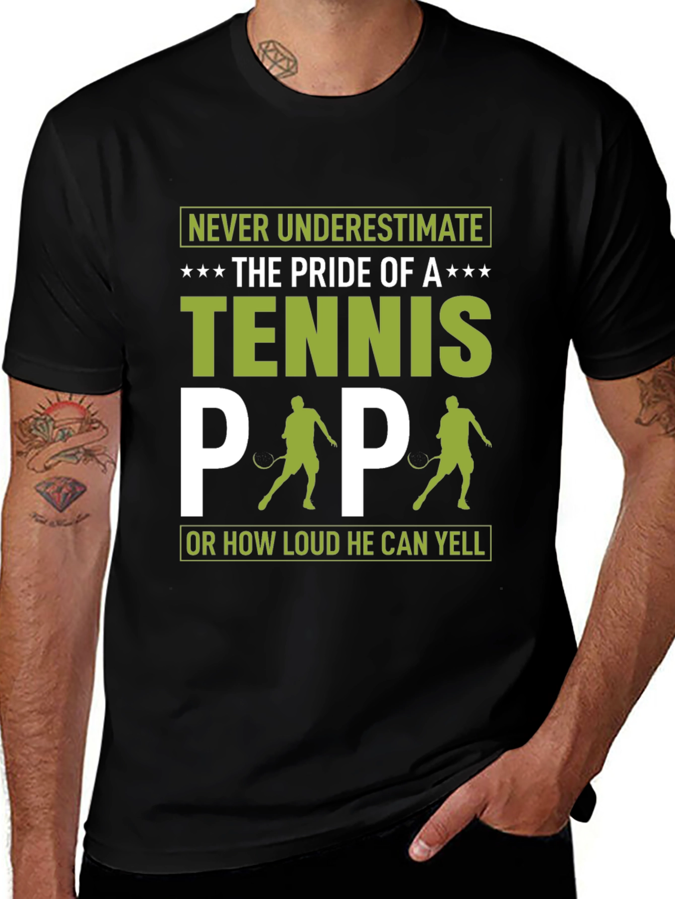 Tennis Papa T-Shirt - Pride of a Tennis Dad