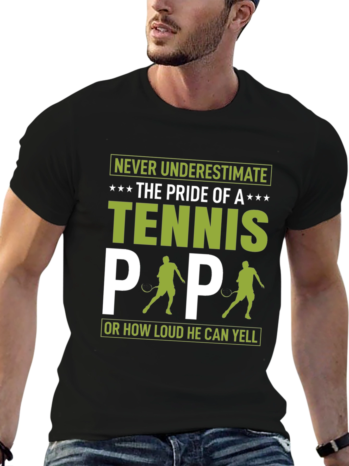 Tennis Papa T-Shirt - Pride of a Tennis Dad