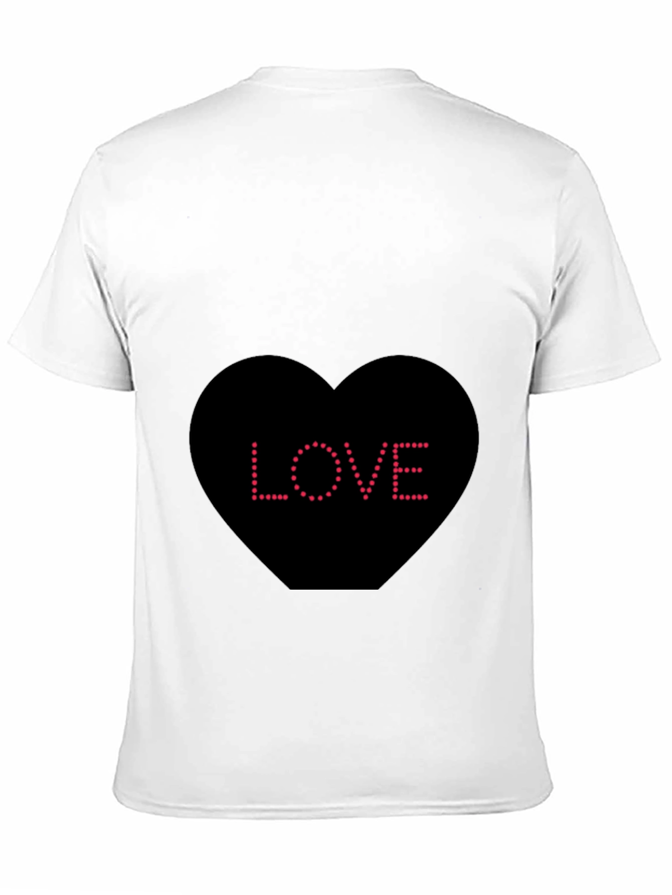 Love Heart Dot T-Shirt - Black