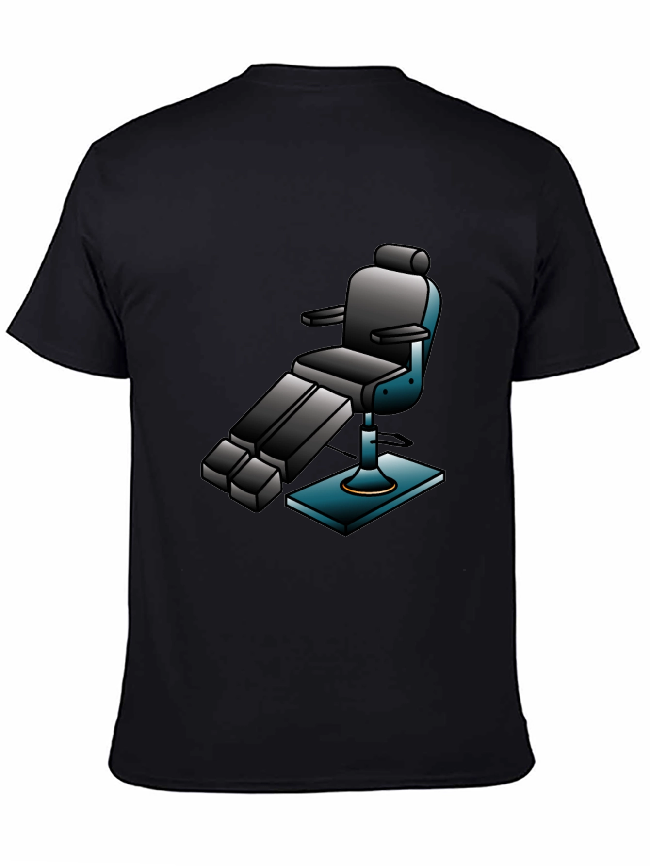 Retro Barber Chair Graphic Tee - Cool & Comfy