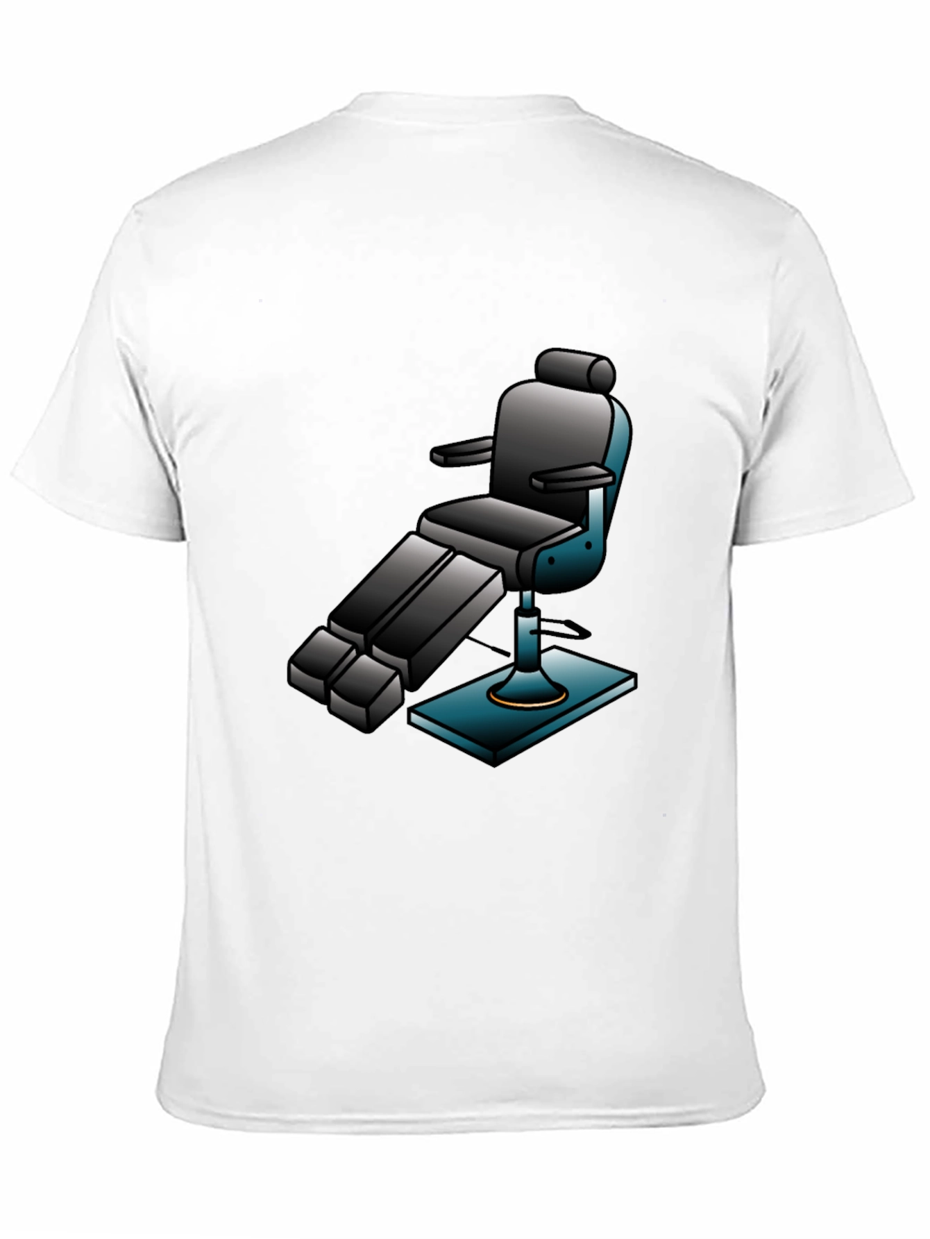Retro Barber Chair Graphic Tee - Cool & Comfy