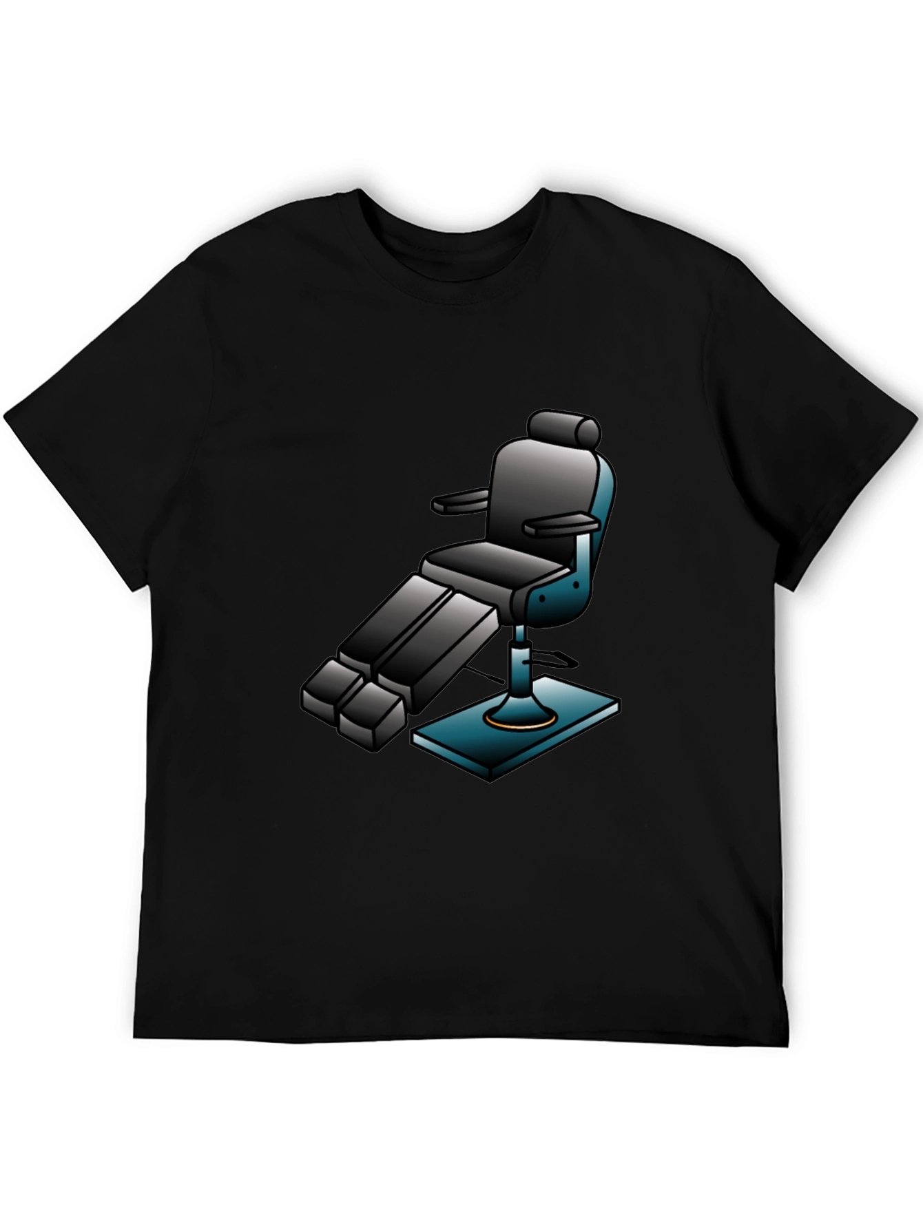 Retro Barber Chair Graphic Tee - Cool & Comfy