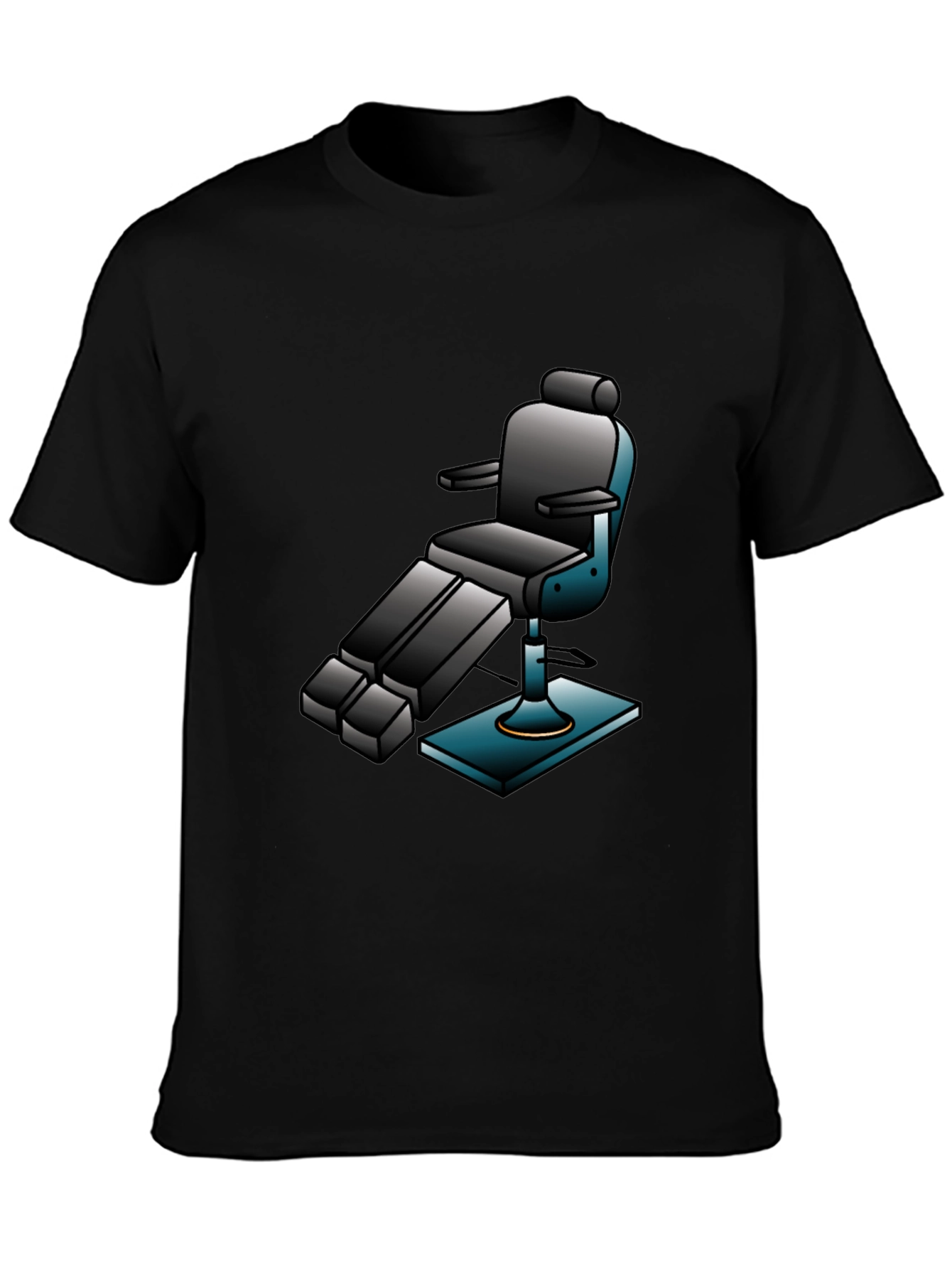 Retro Barber Chair Graphic Tee - Cool & Comfy