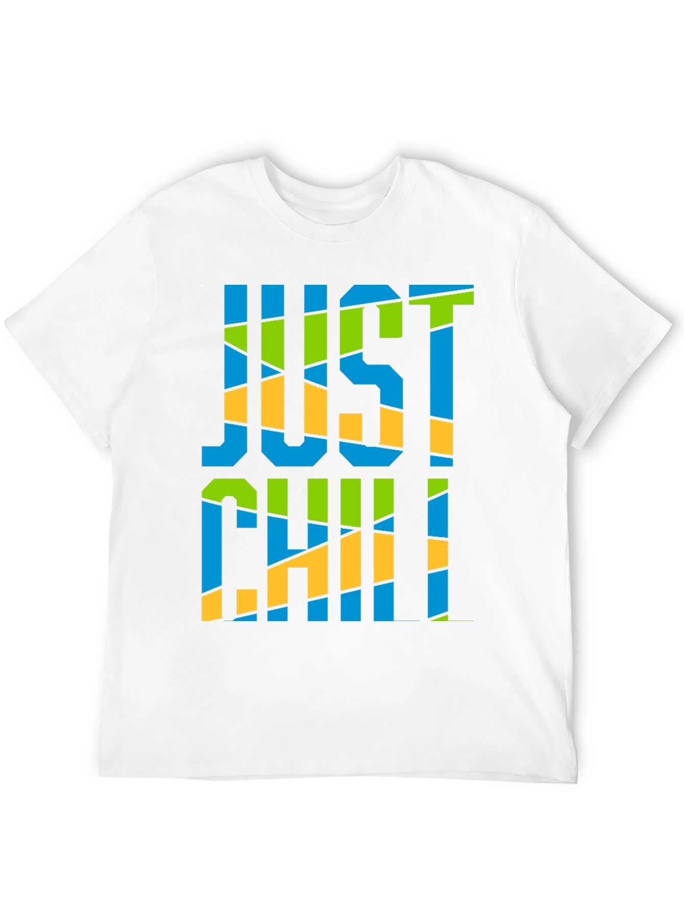 Just Chill Graphic Print Black T-Shirt