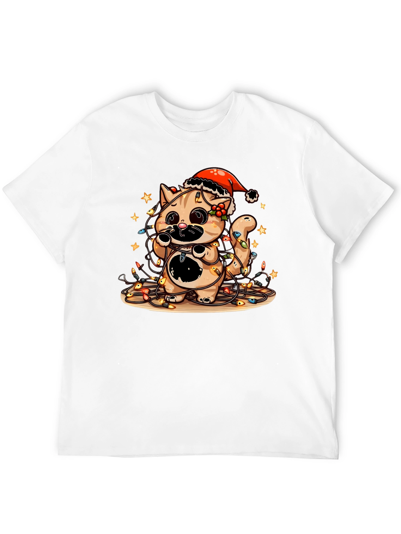 Cute Christmas Cat T-Shirt