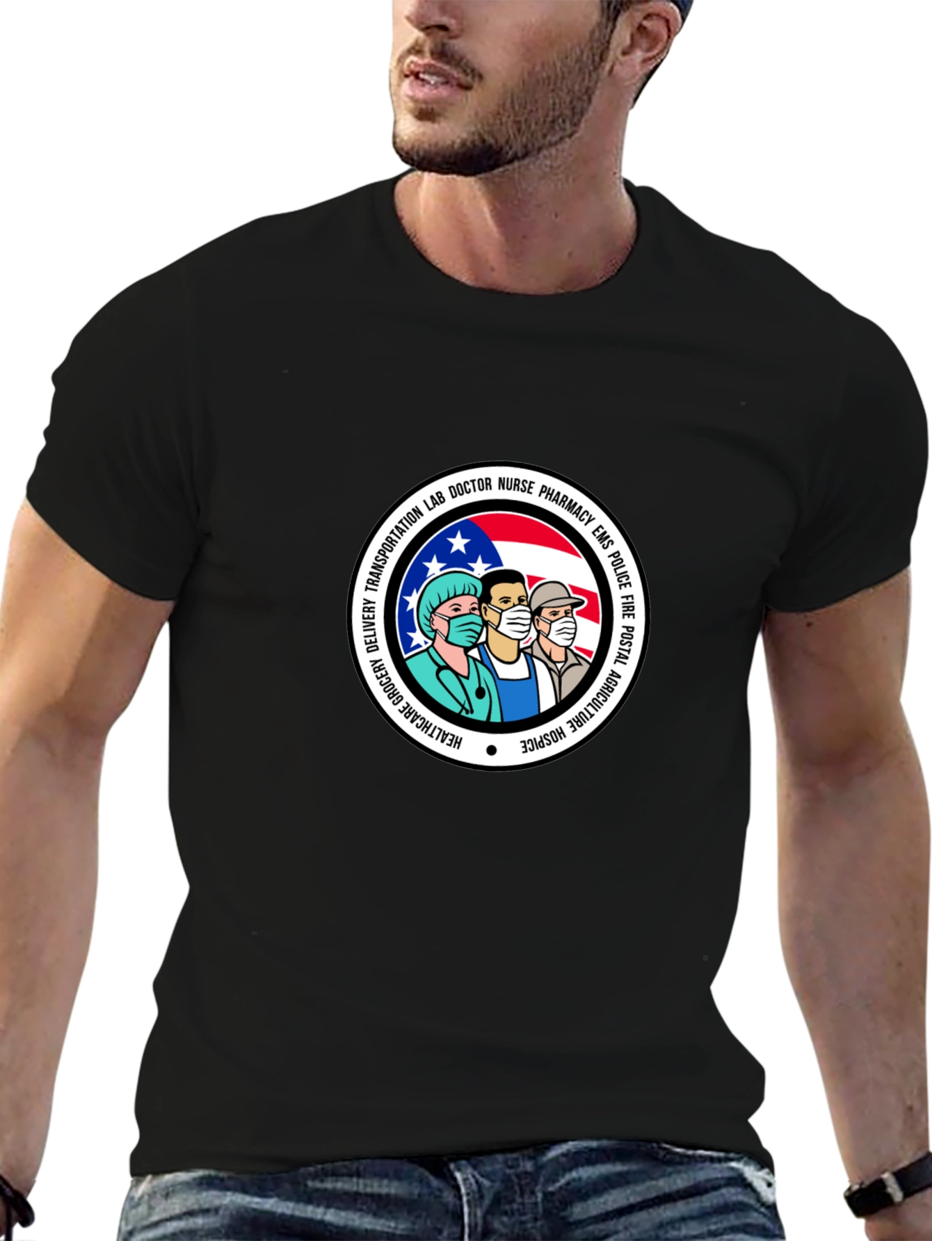 Essential Workers Graphic T-Shirt