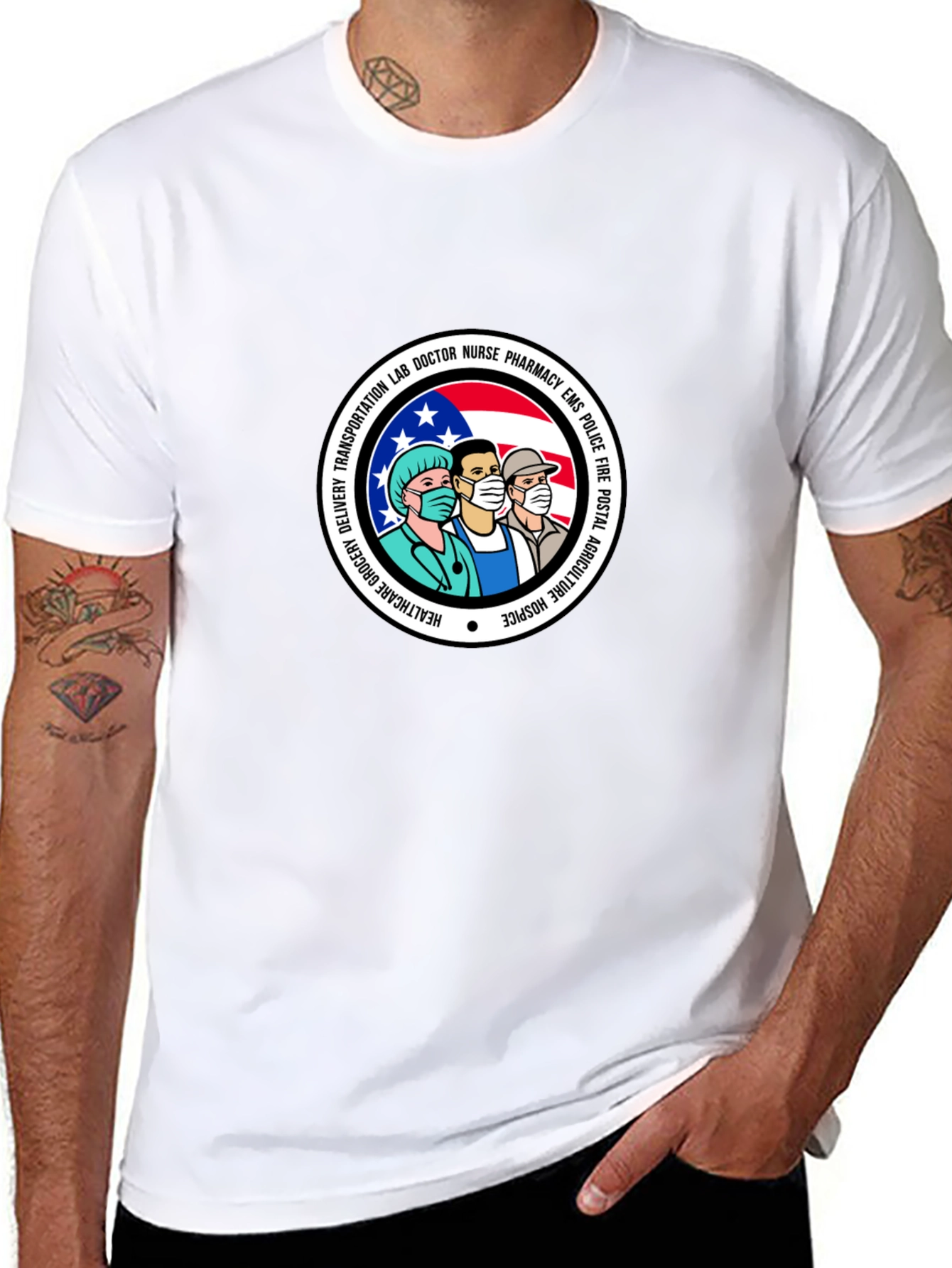 Essential Workers Graphic T-Shirt