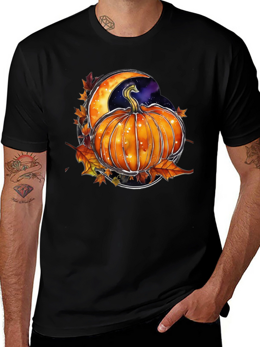 Autumn Pumpkin Moon Graphic Tee
