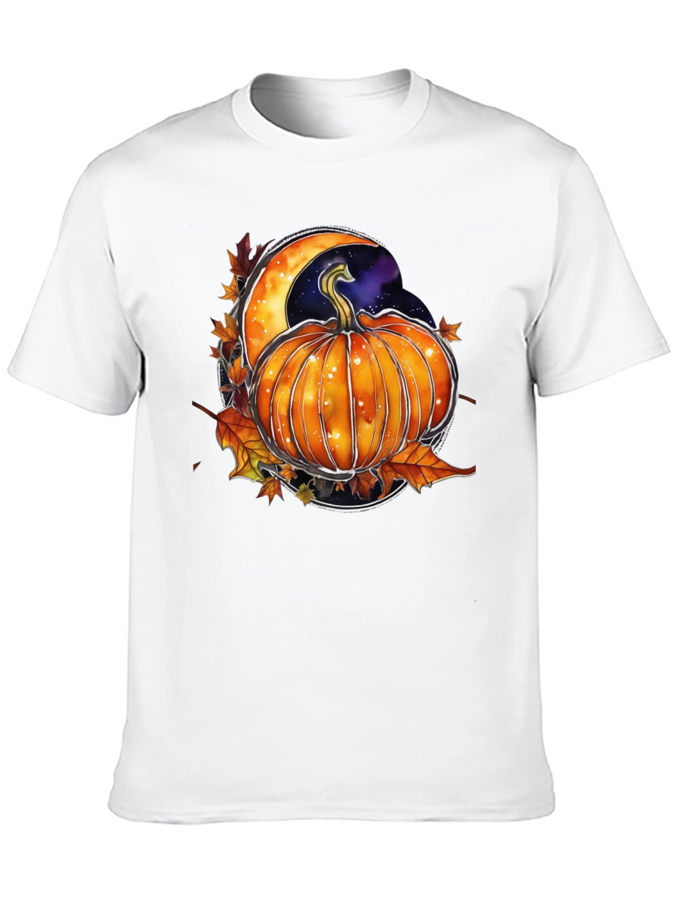 Autumn Pumpkin Moon Graphic Tee