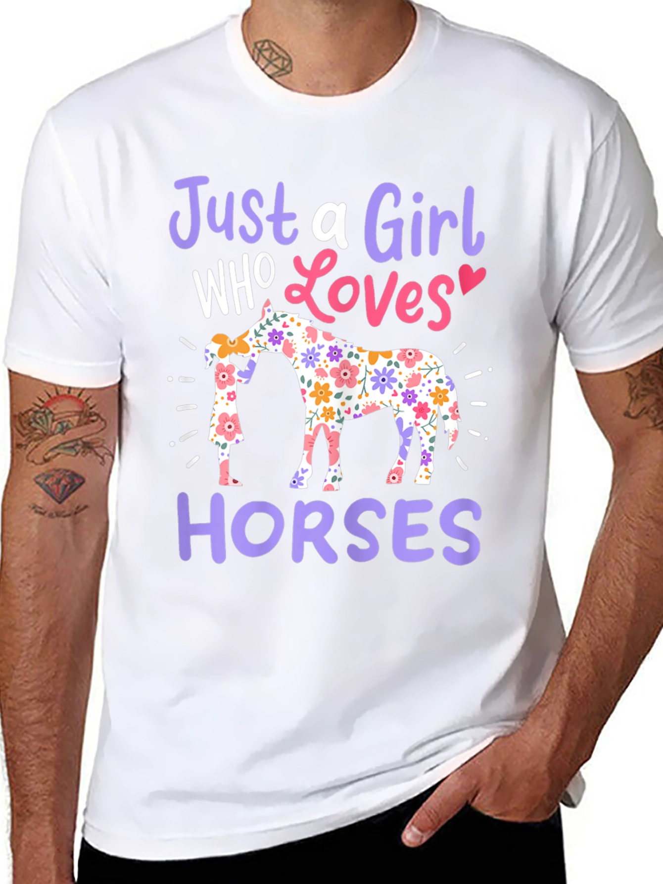 Just a Girl Who Loves Horses T-Shirt