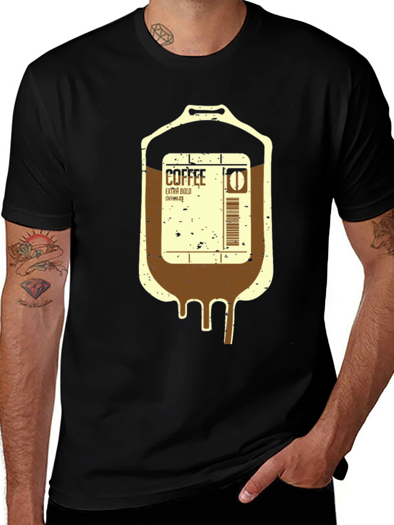 Coffee IV Drip T-Shirt - Extra Bold Brew Tee