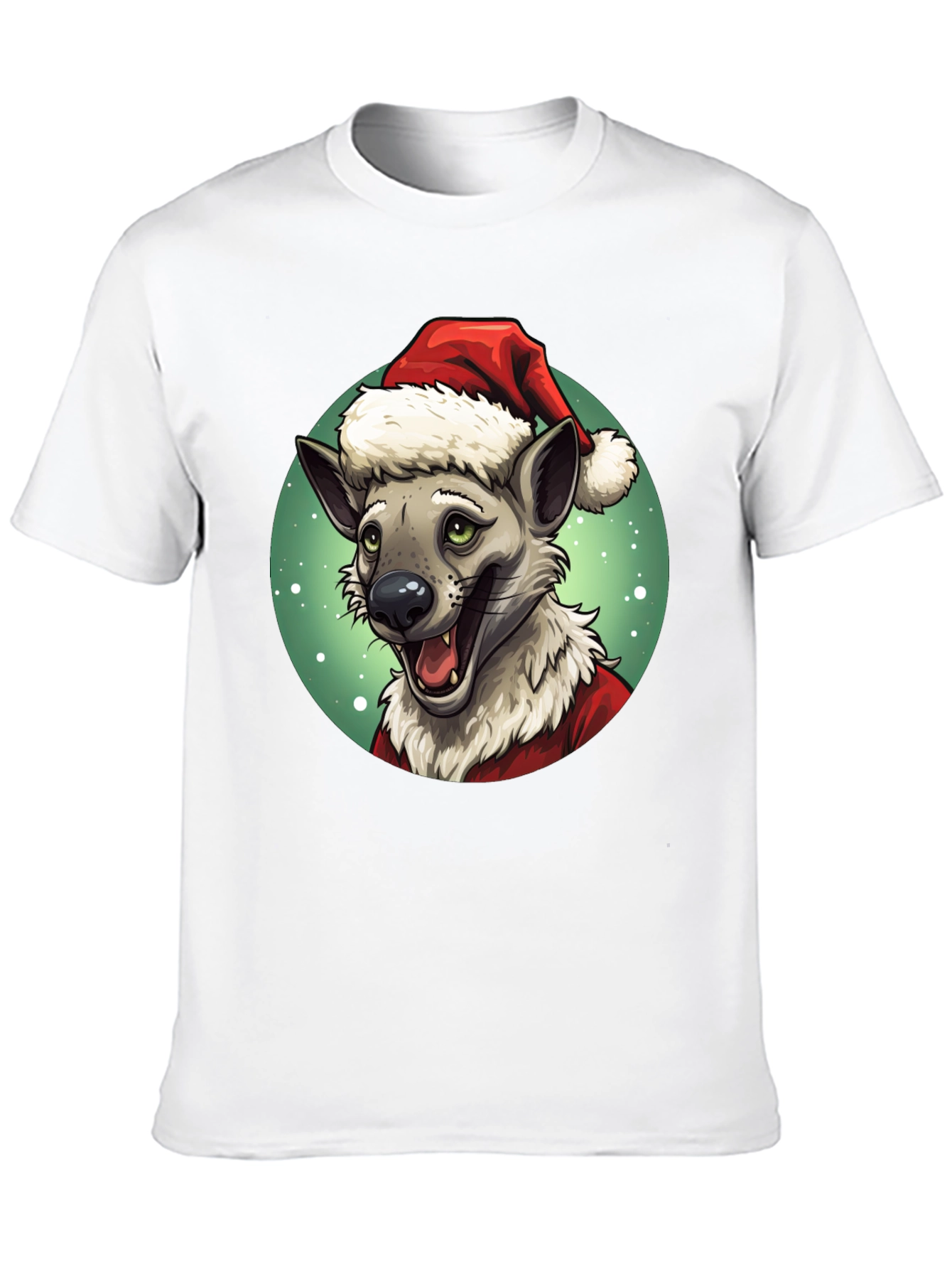 Hyena Santa Claus Christmas T-Shirt