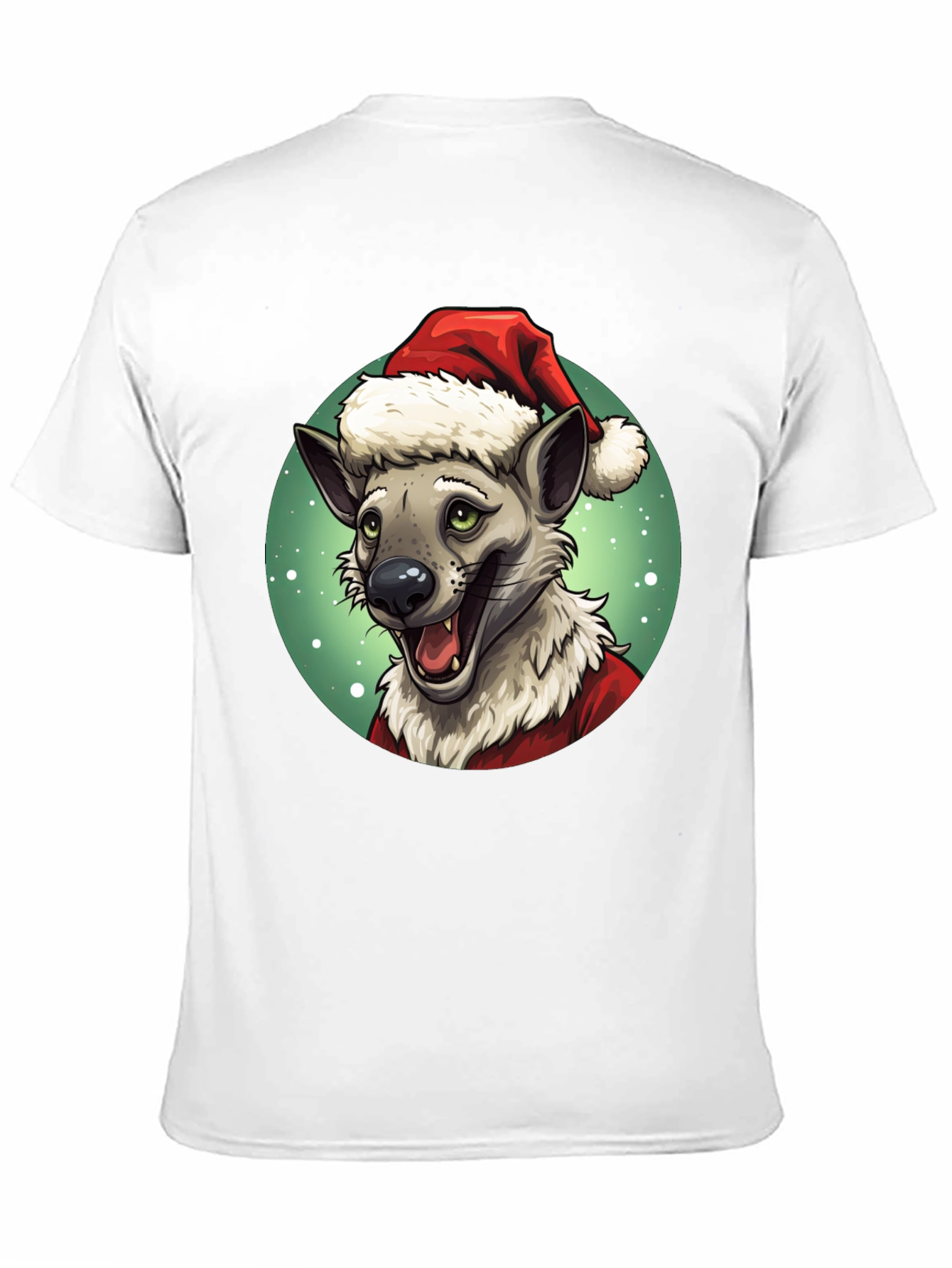 Hyena Santa Claus Christmas T-Shirt