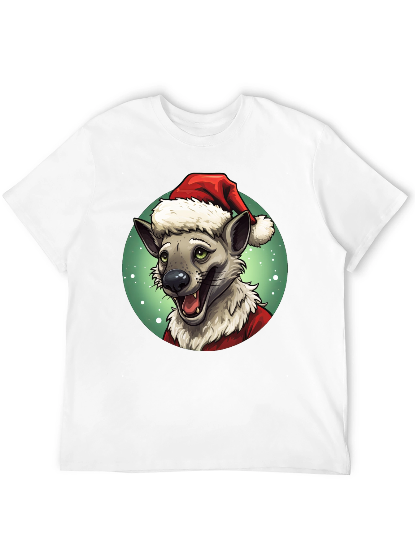 Hyena Santa Claus Christmas T-Shirt