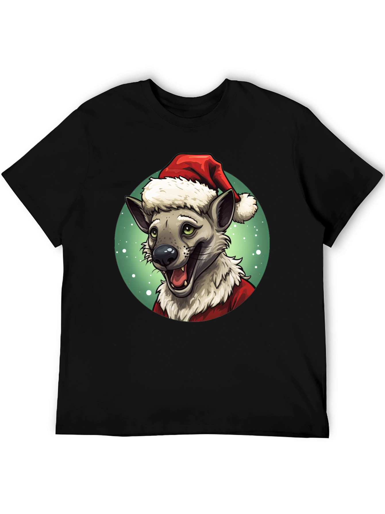 Hyena Santa Claus Christmas T-Shirt