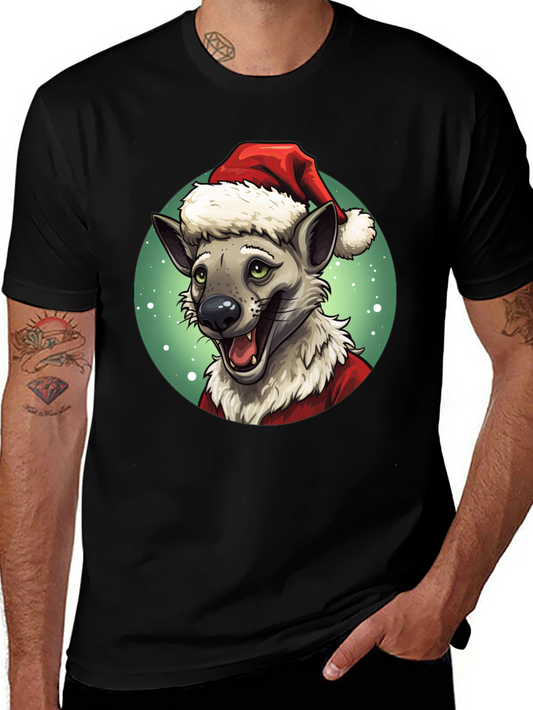 Hyena Santa Claus Christmas T-Shirt