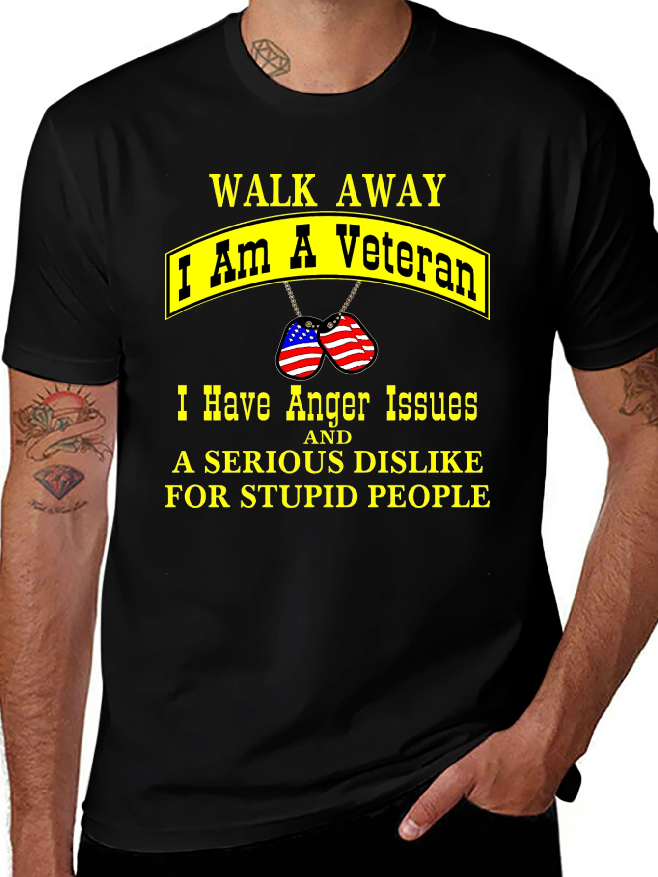 Veteran Anger Issues Graphic T-Shirt