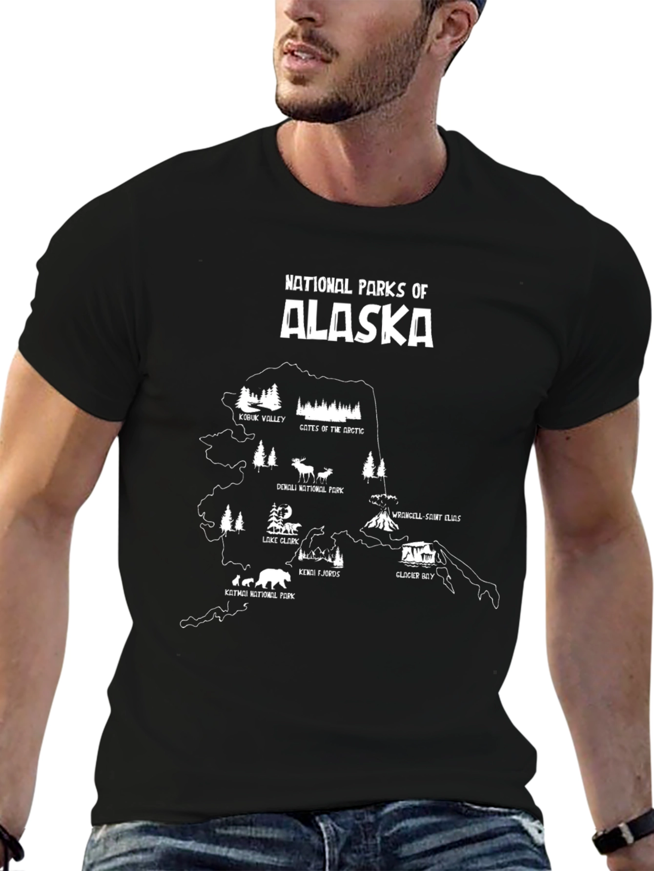 Alaska National Parks Graphic T-Shirt