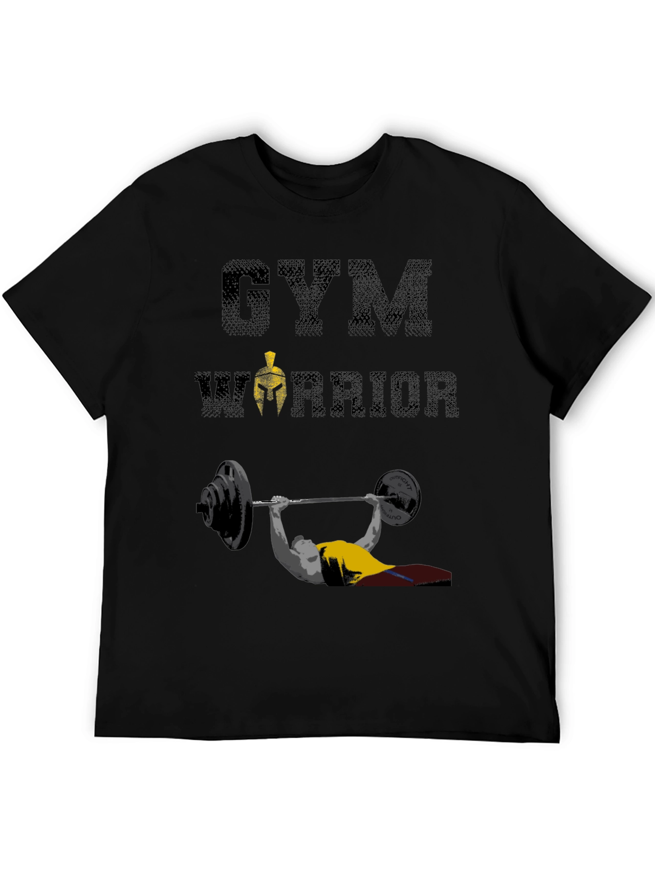 Gym Warrior T-Shirt: Weightlifting Spartan Design