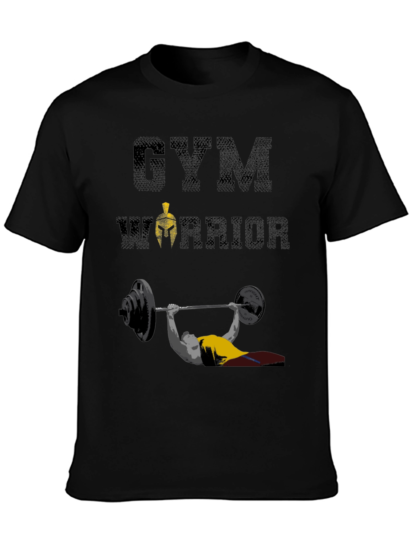 Gym Warrior T-Shirt: Weightlifting Spartan Design