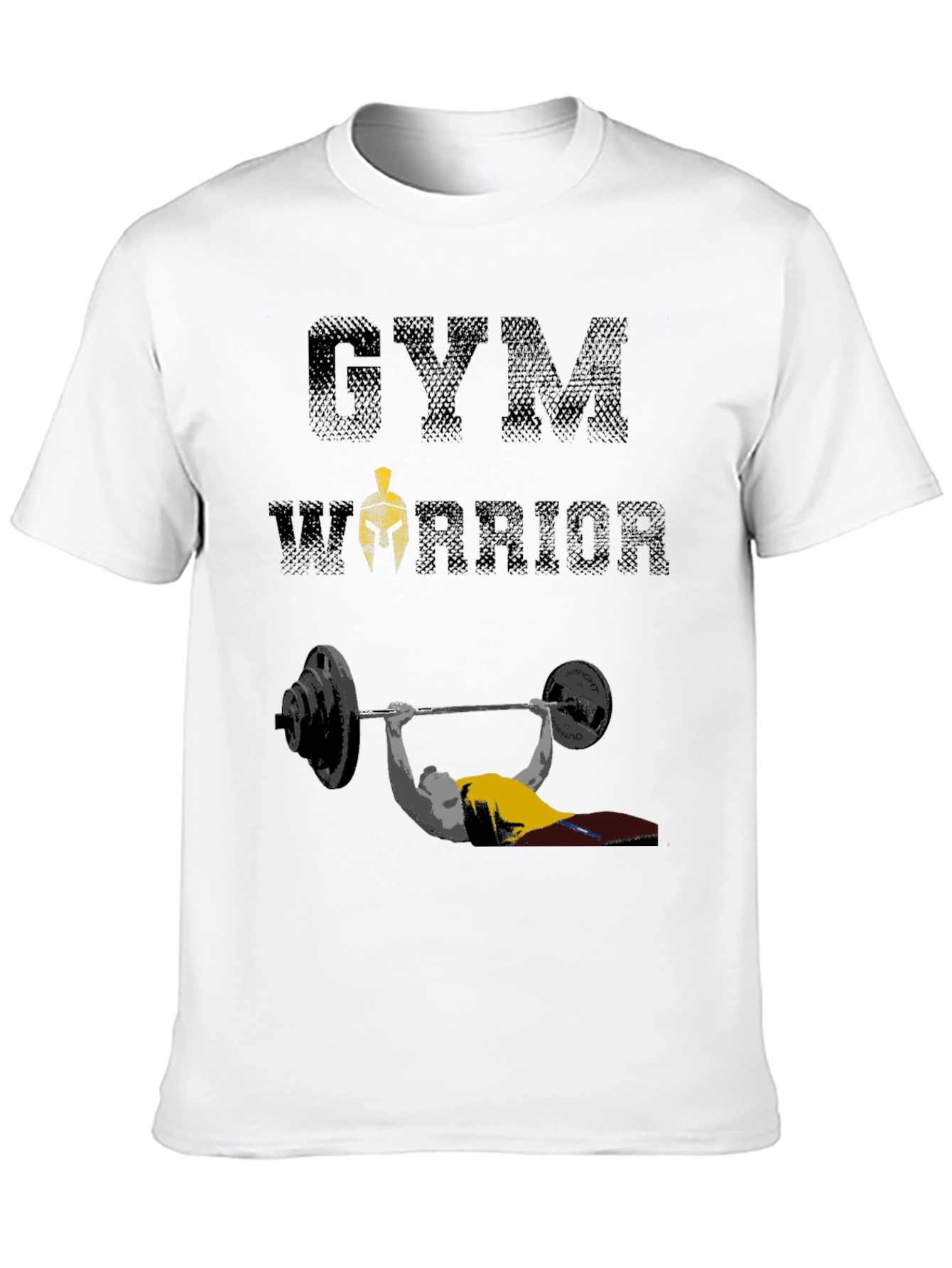 Gym Warrior T-Shirt: Weightlifting Spartan Design