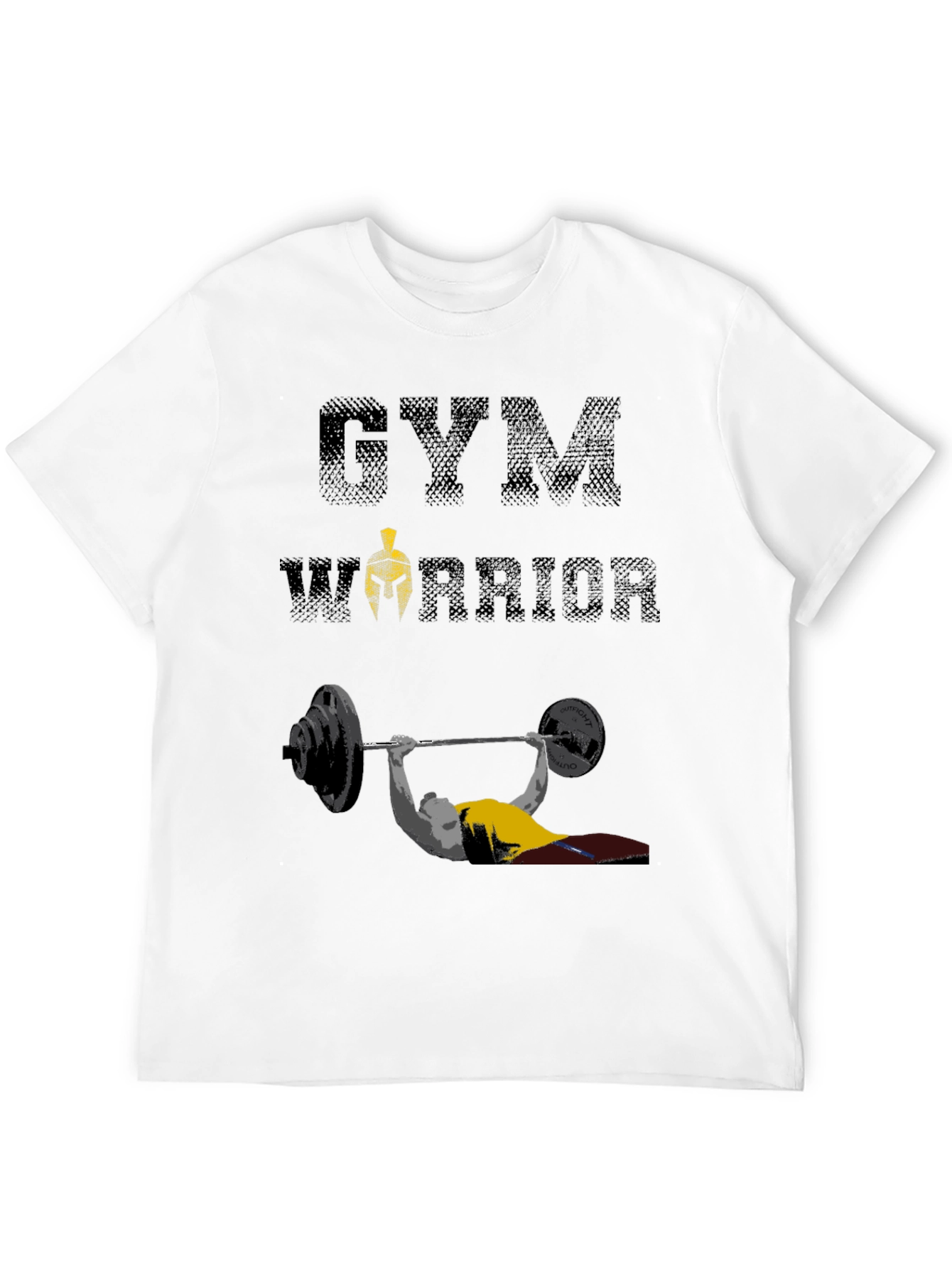 Gym Warrior T-Shirt: Weightlifting Spartan Design