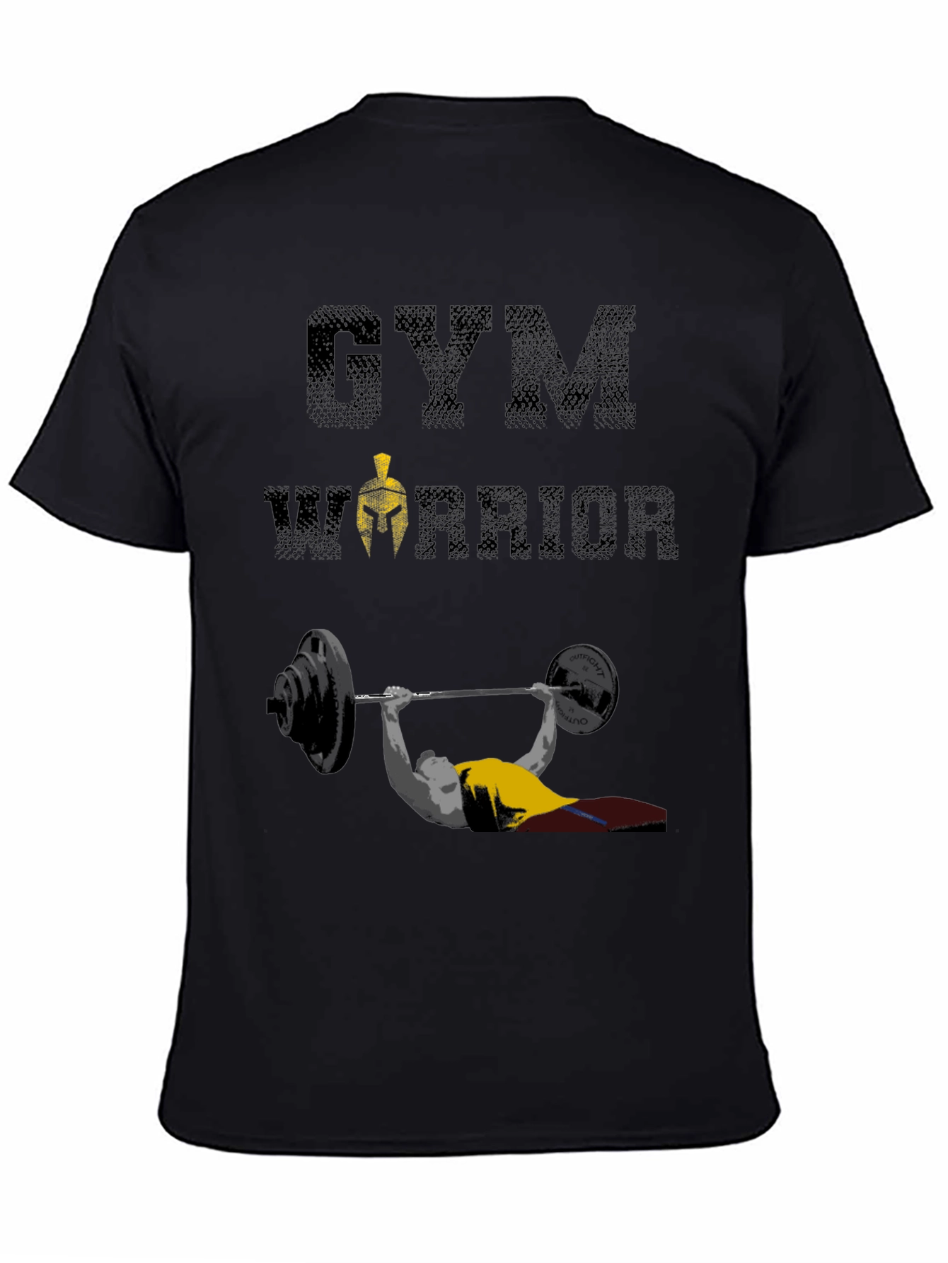 Gym Warrior T-Shirt: Weightlifting Spartan Design