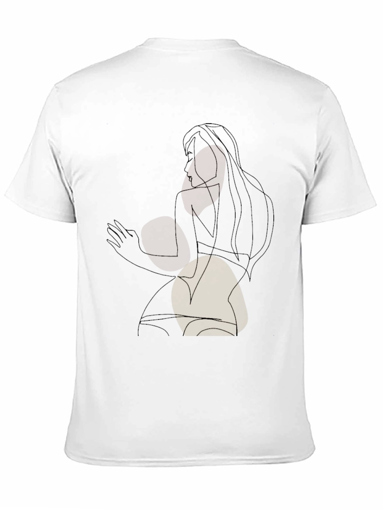 Abstract Line Art Graphic T-Shirt - Modern Style