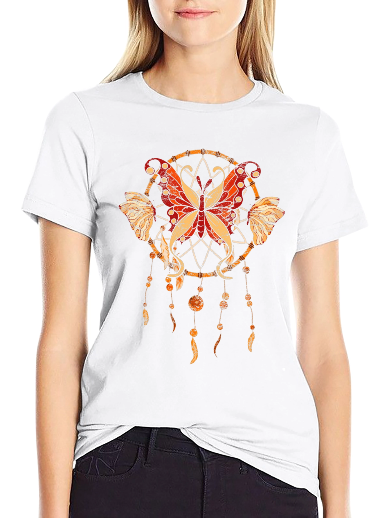 Butterfly Dreamcatcher Graphic T-Shirt