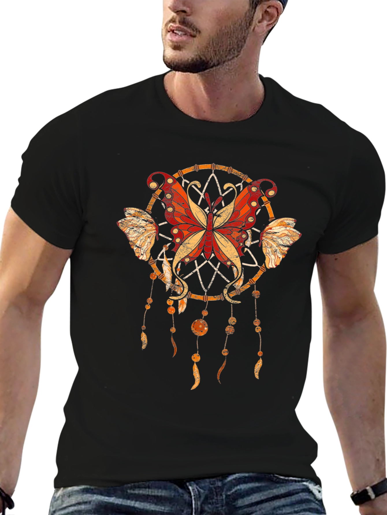 Butterfly Dreamcatcher Graphic T-Shirt