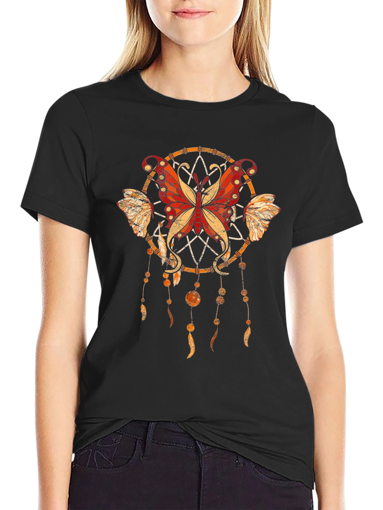 Butterfly Dreamcatcher Graphic T-Shirt