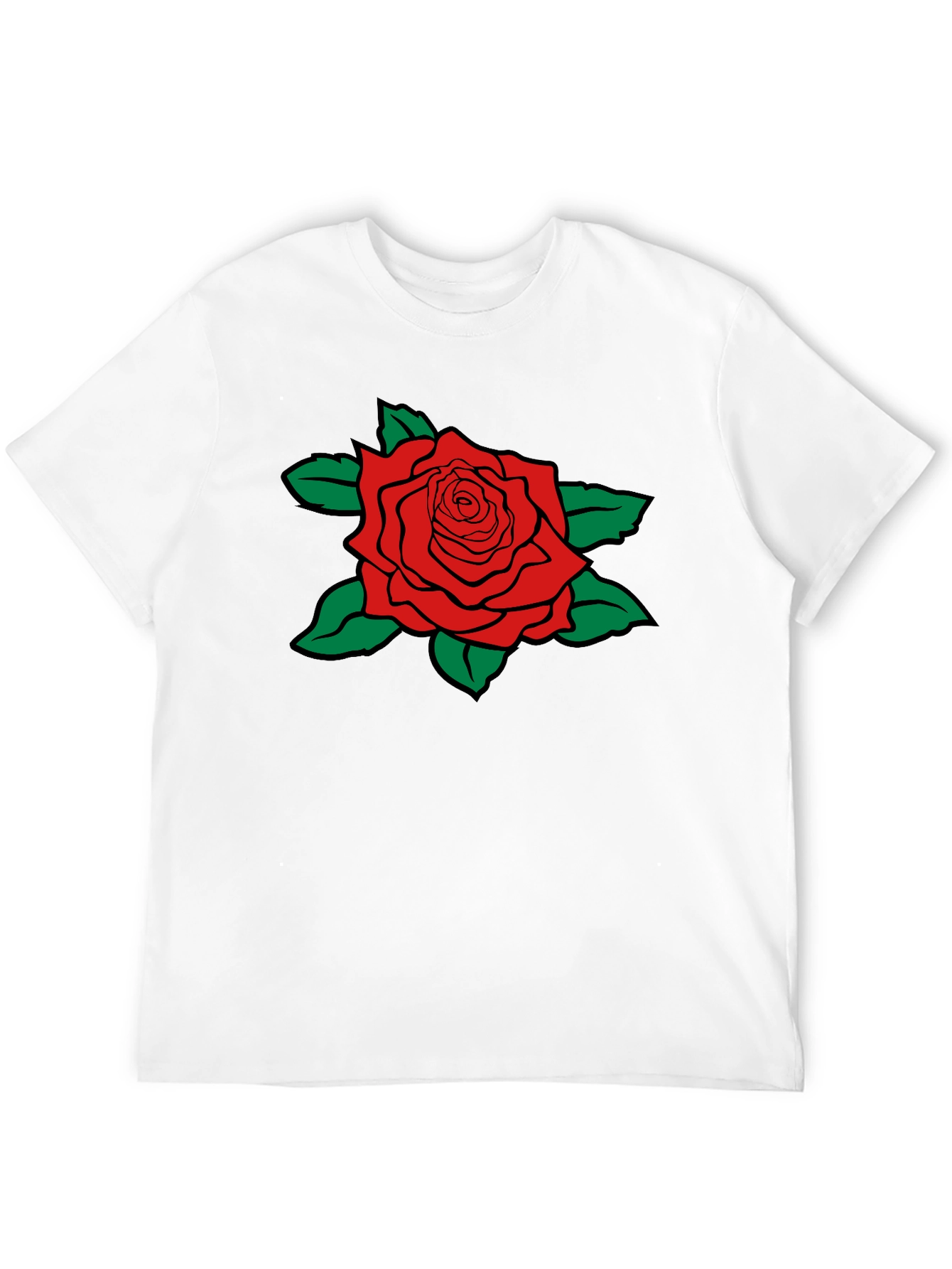 Red Rose Graphic Print T-Shirt