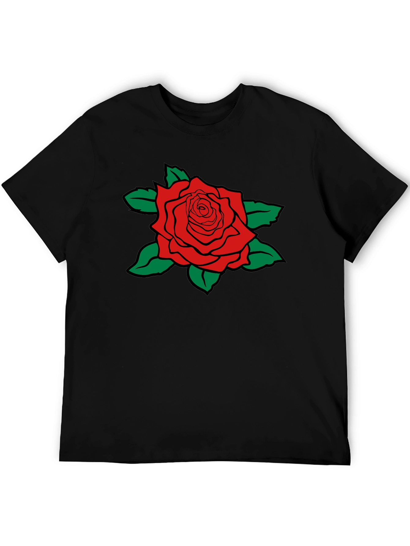 Red Rose Graphic Print T-Shirt