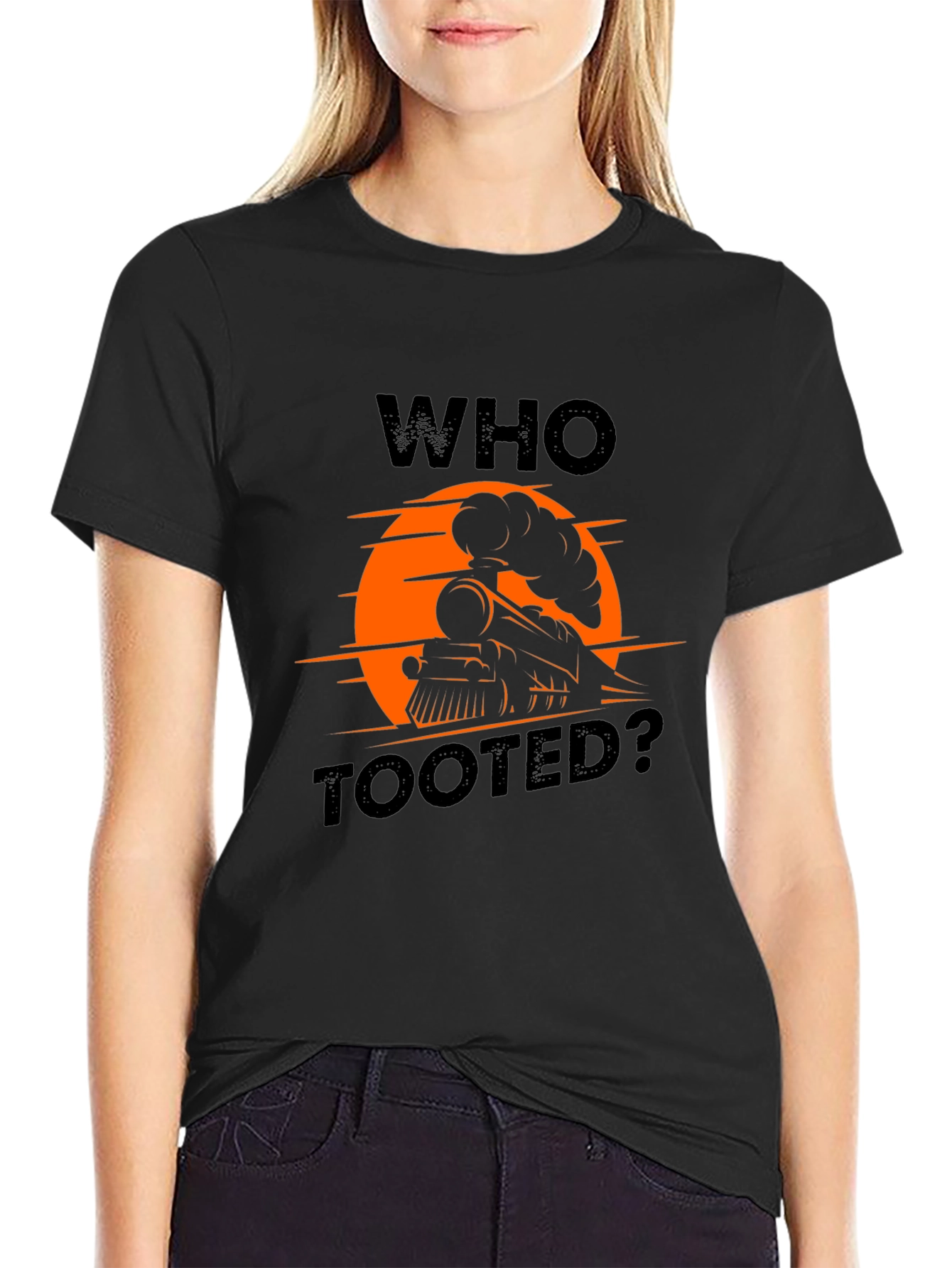 Who Tooted? Train Graphic T-Shirt