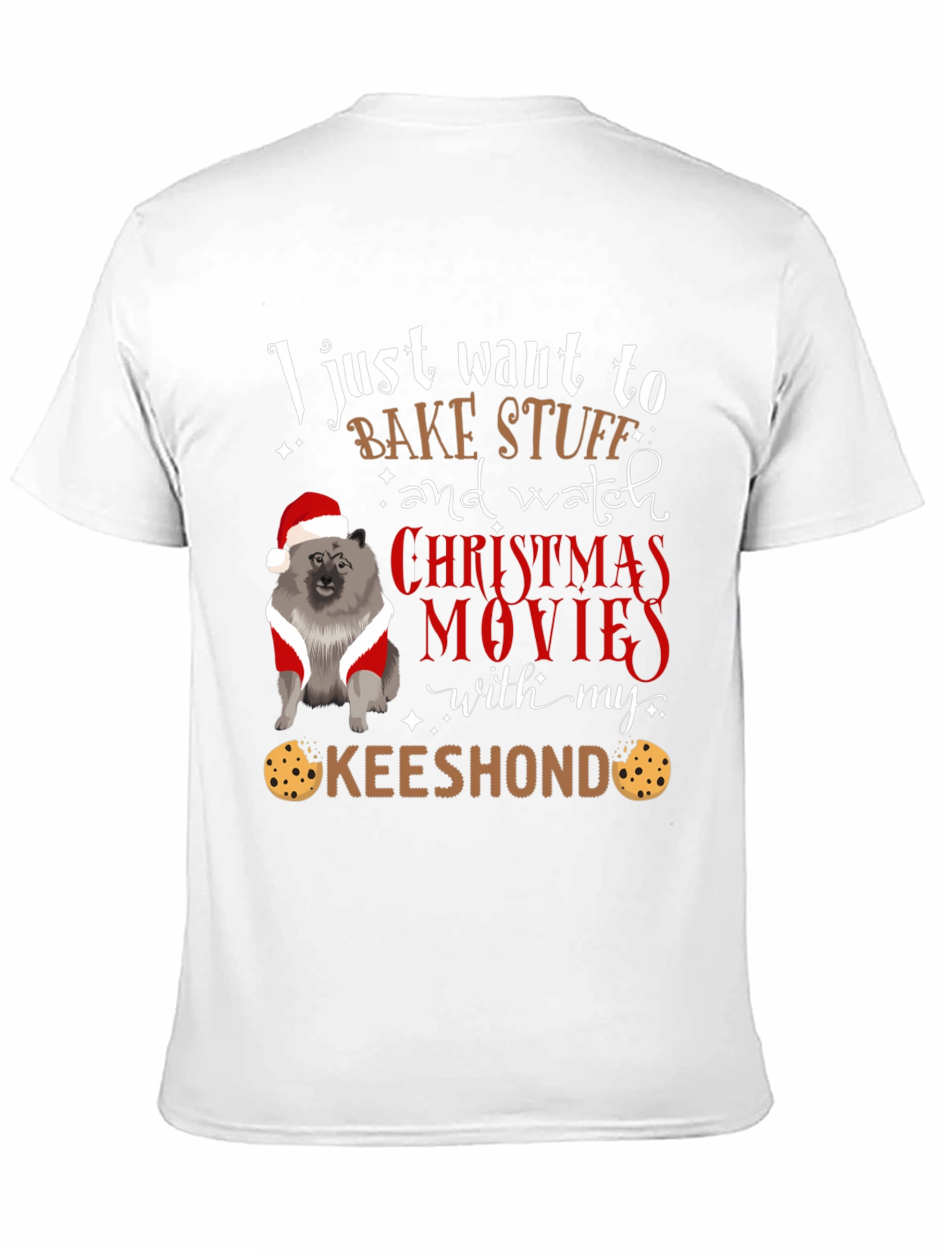 Keeshond Christmas Movie T-Shirt