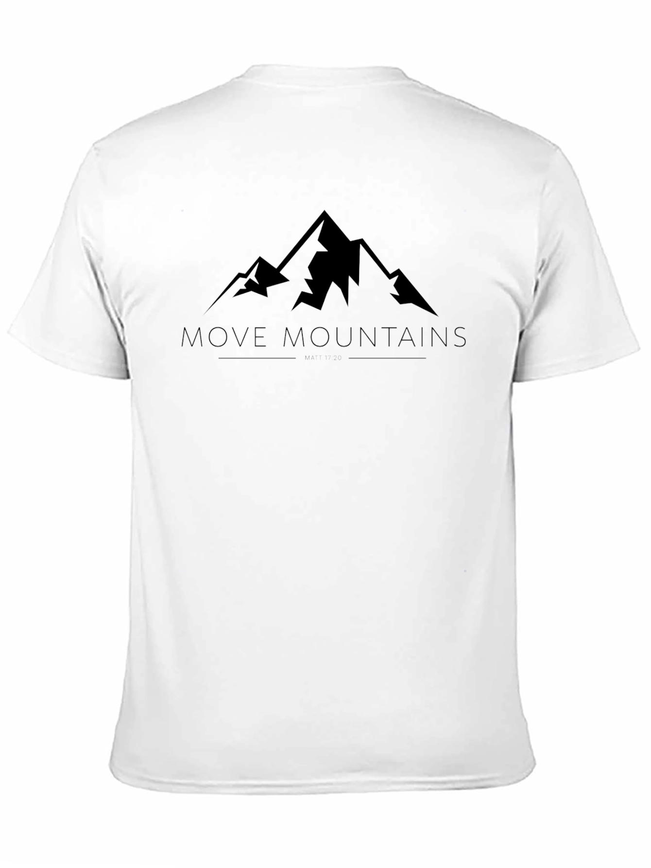 Move Mountains Graphic Tee - Black Cotton Comfort