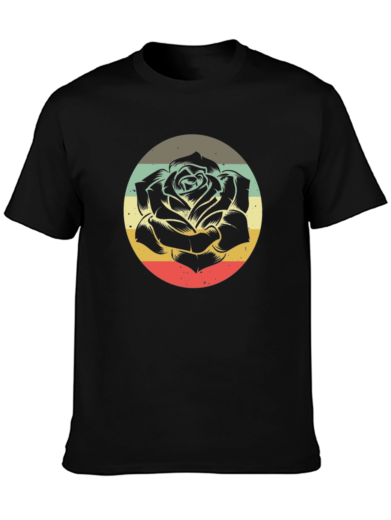Retro Rose Graphic T-Shirt